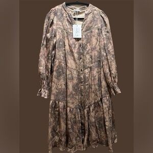 Susanne Vintage Garden Floral Tiered Midi Dress by Boutique/Polagram - NWT